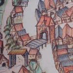 Das Sachsentor, Landkarte von 1573